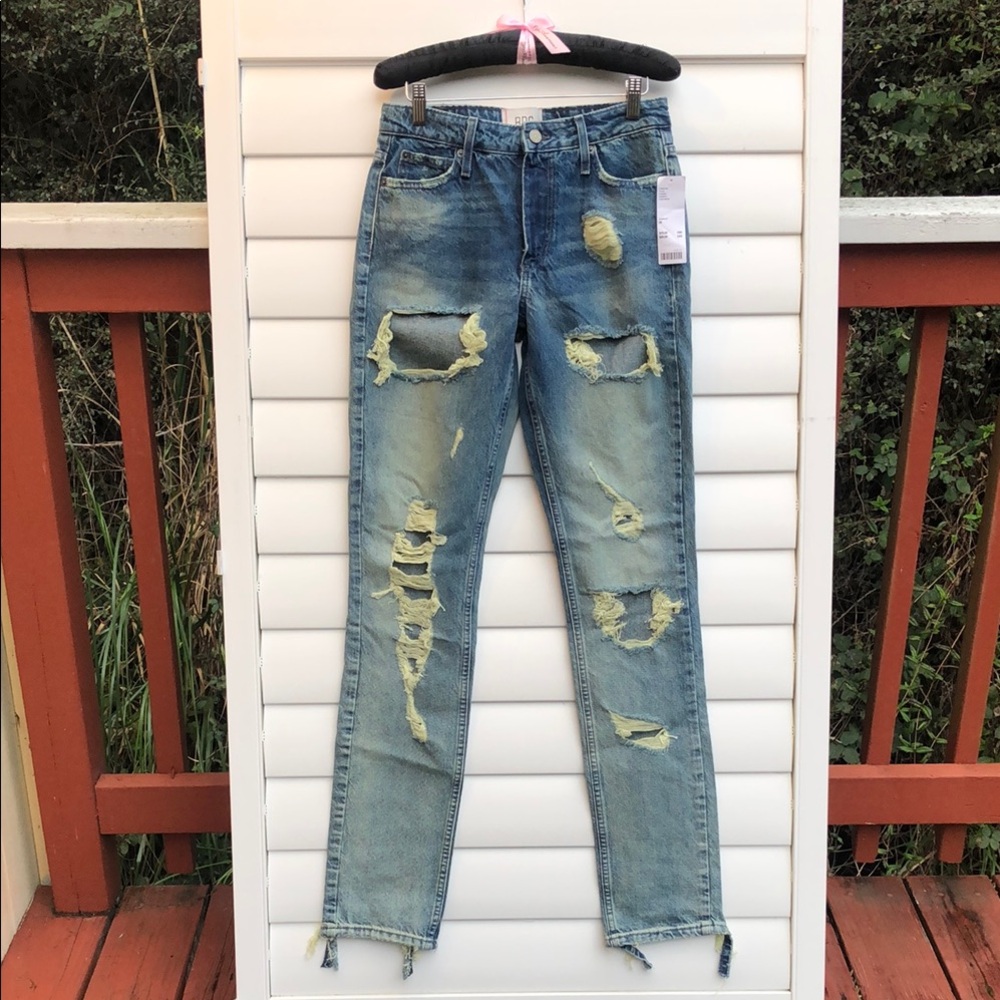 NWT Urban Outfitters Blue Straight Leg Jeans - Picture 2 of 16